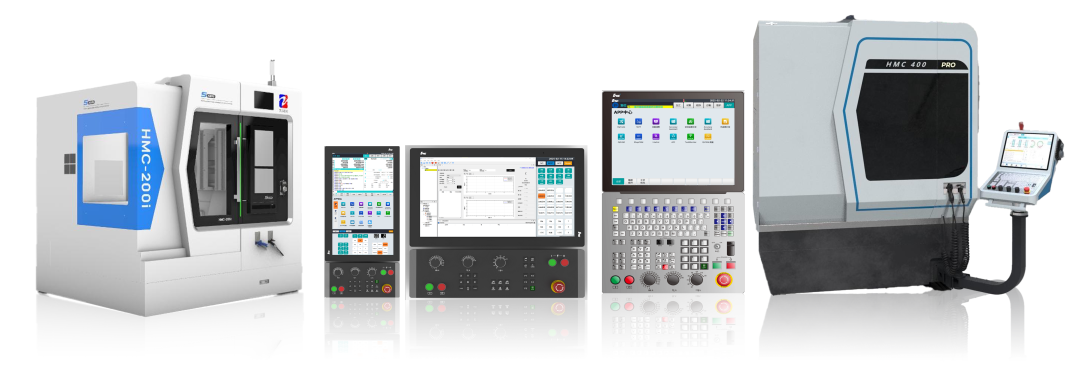 ▲ 华中 10 型智能数控系统及其配套智能机床