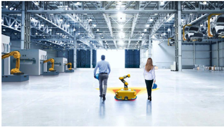 图1 如今的机器人在现代工厂中与操作员协同工作