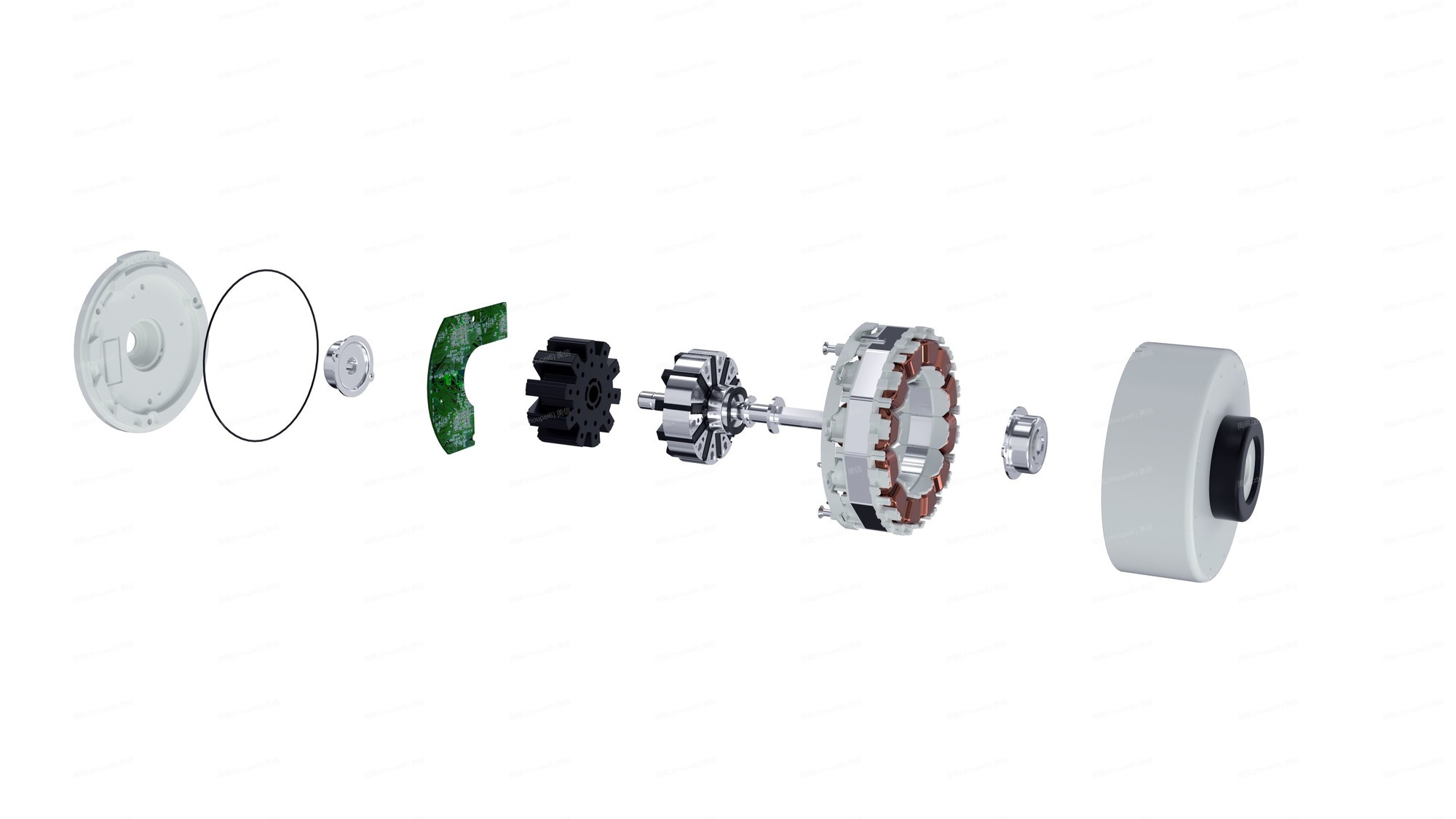 高转矩密度高效铁氧体电机