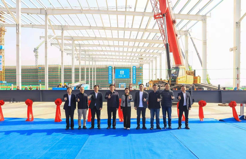 1月20日小米空调智能工厂结构封顶(图片来源：小米集团副总裁、采购委员会主席、资产与工程管理部总经理个人微博)