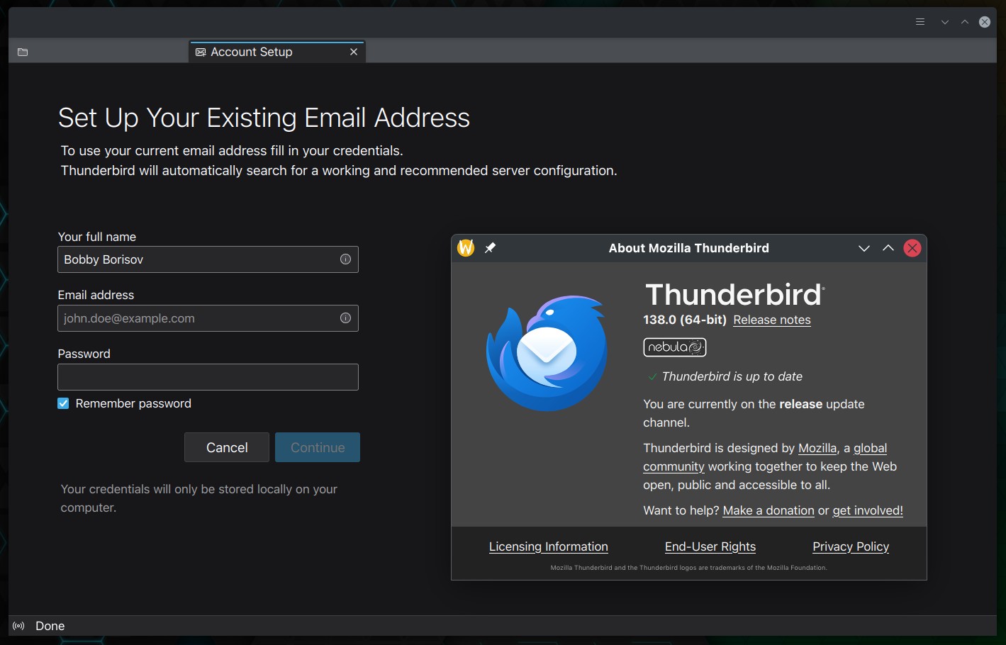 Mozilla开源电子邮件客户端Thunderbird 138版本：升级