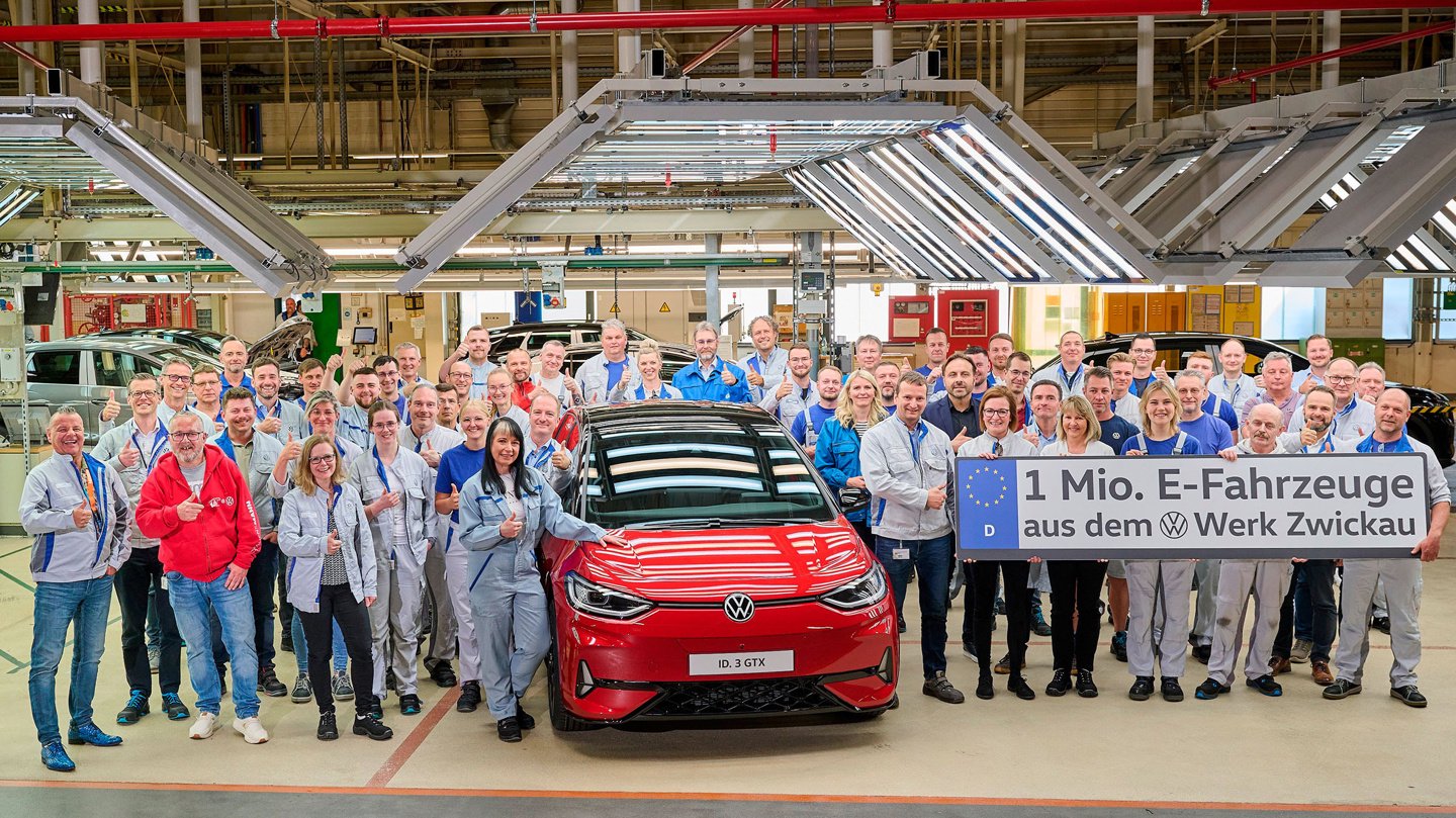 大众汽车的de -Electrical车辆旅行有一个新的里程碑