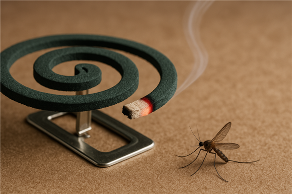 蚊香灭蚊会产生有害物质（图片来源：作者使用 AI 生成）
