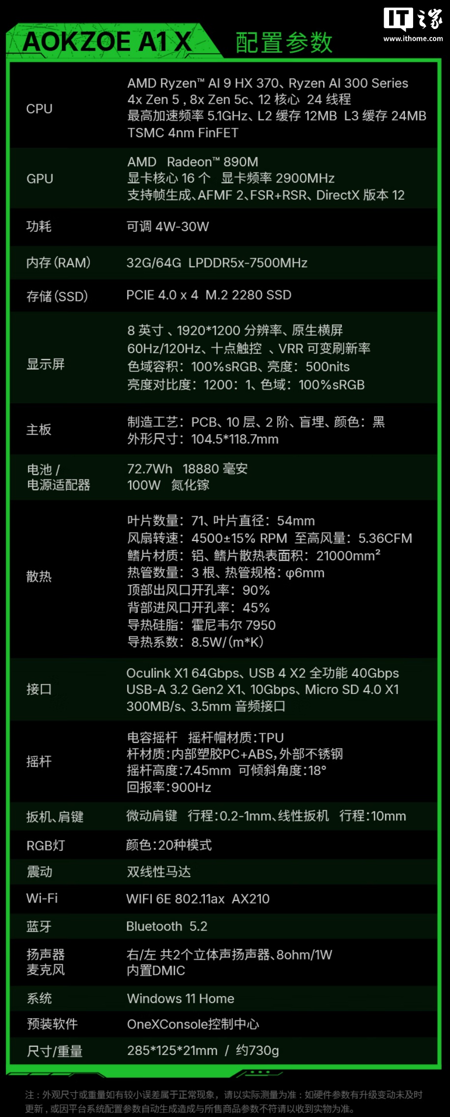 京东AOKZOE A1X 掌机5699 元直达链接