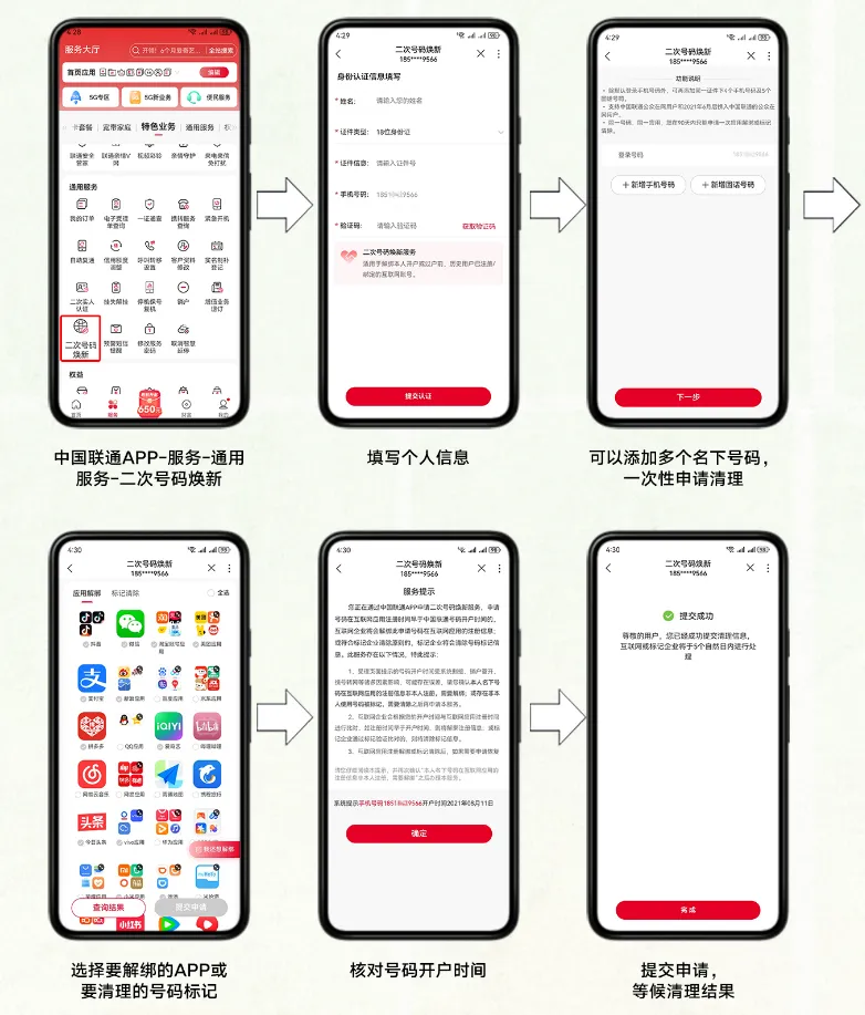 中国Unicom升级“次要续签”服务，点击解决历史