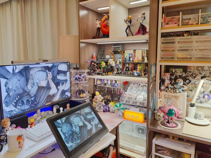 阿光专门摆放谷子的房间