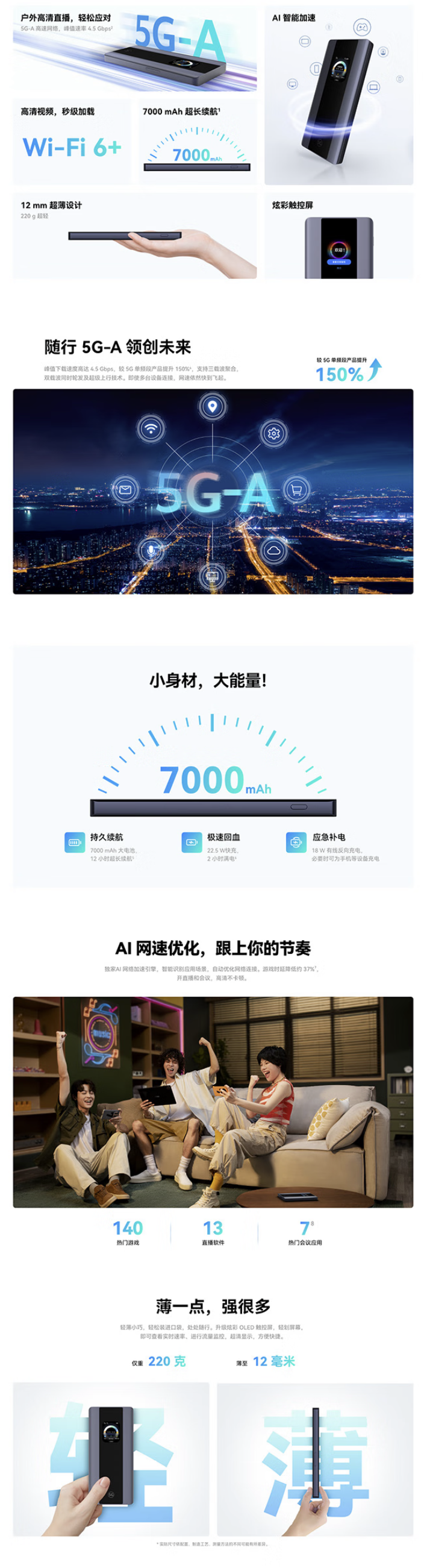 京东华为智选 5G 随身随行 WiFi Pro 51549 元直达纠合