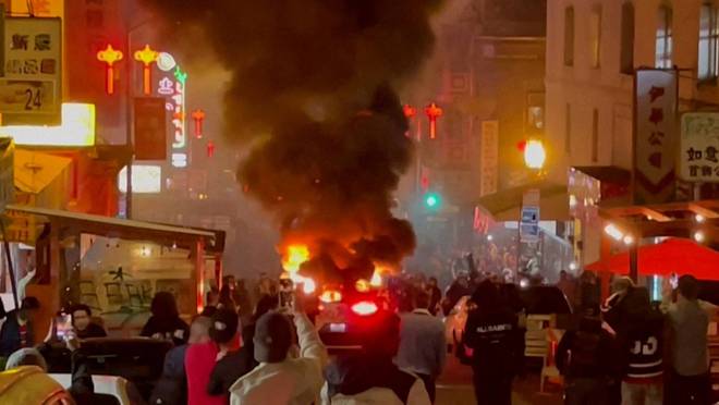 ▲针对 Waymo 的抗议活动