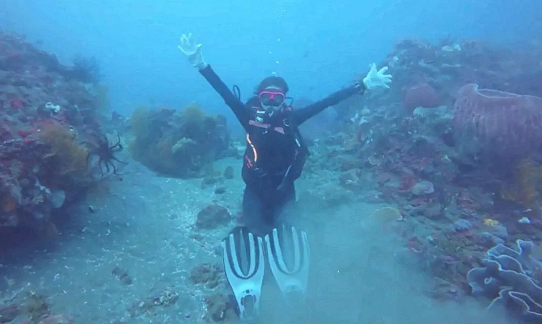 潜水中的闫思杨