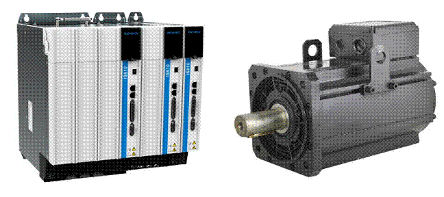  图2：带有伺服器的伺服驱动器（来源：Inovance）