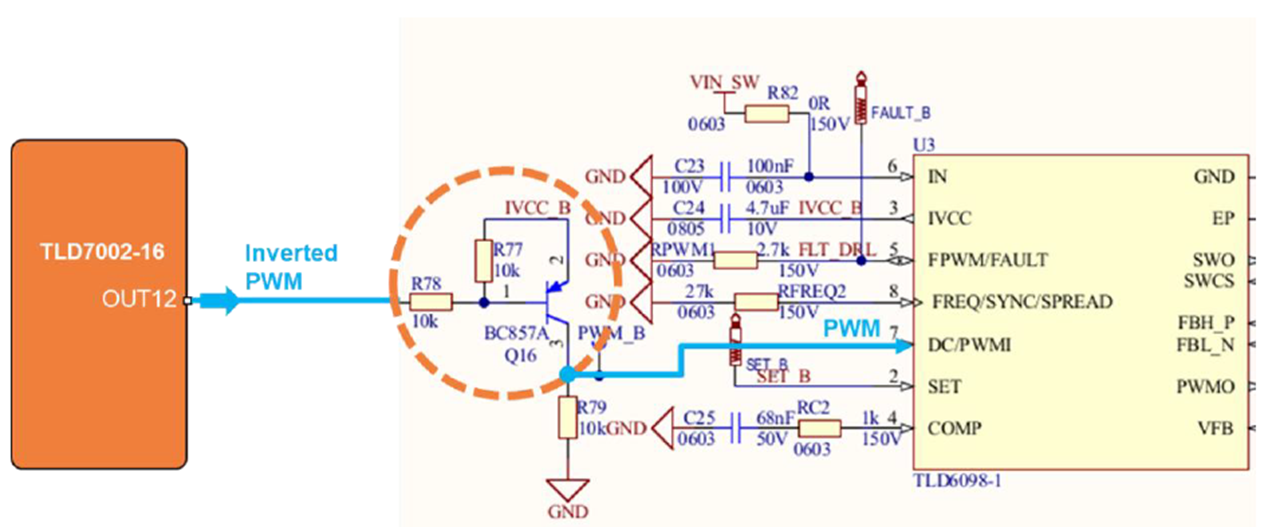 图4：TLD7002-16ES PWM信号整形