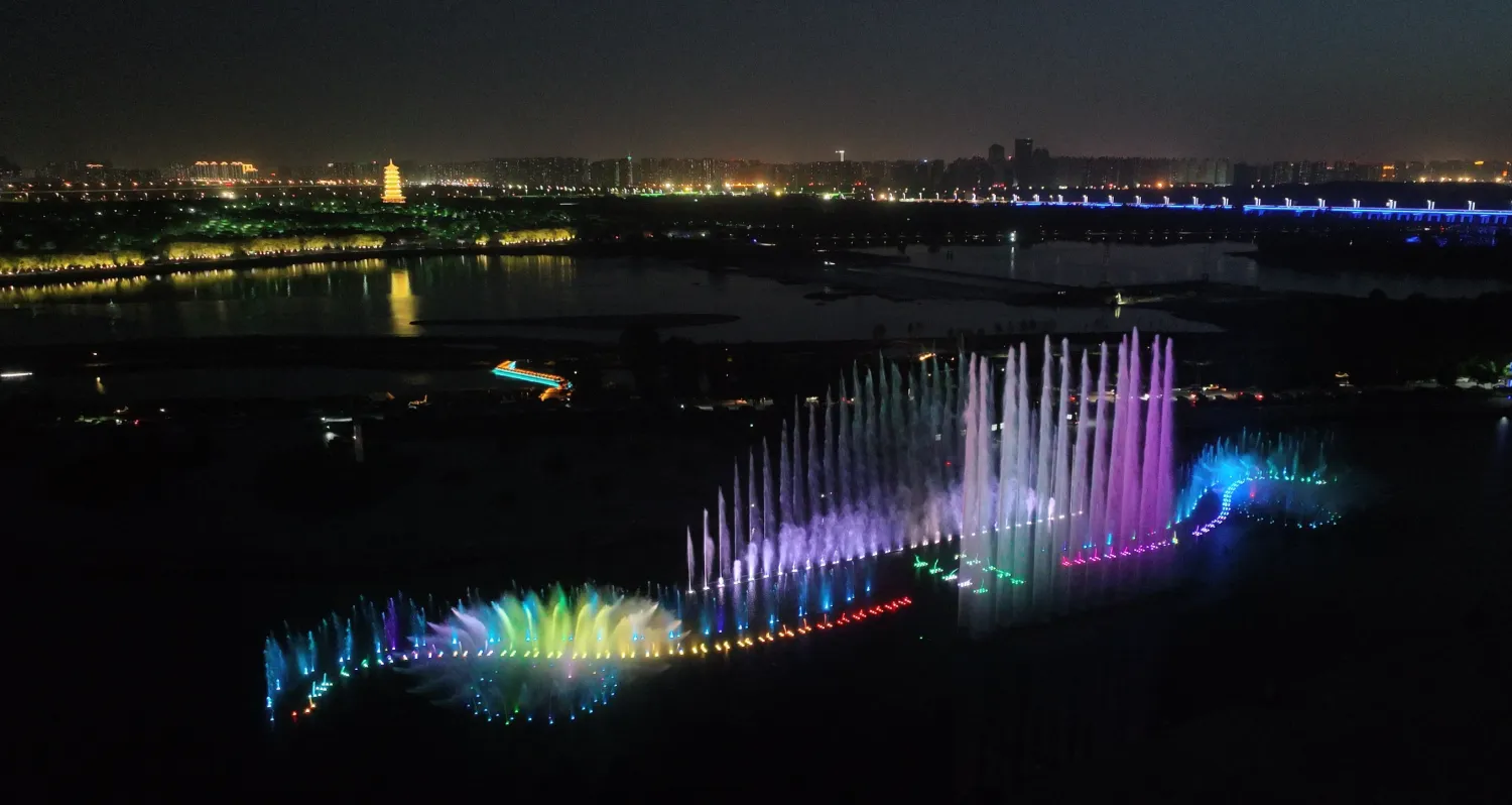 “光影水秀”现场（资料图）