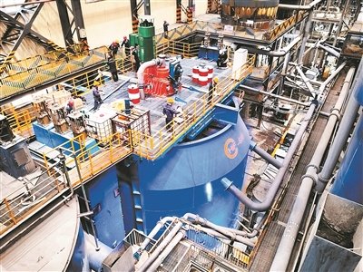 图为矿冶集团680立方米浮选机在高海拔成功应用场景。受访者供图