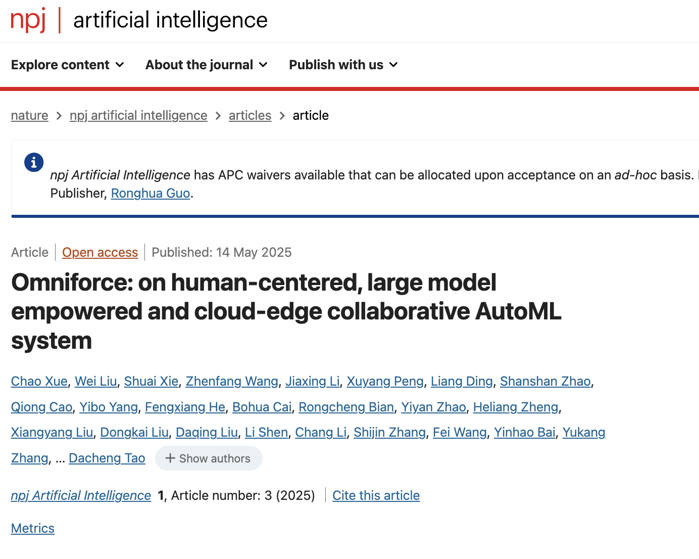 京东大模型开发计算研究登Nature，破解AI落地效率密码