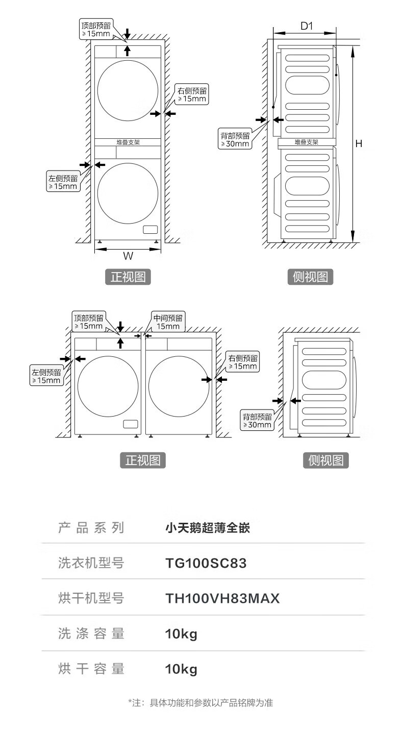 京东小天鹅 小乌梅 10kg 热泵洗烘套装SC83+83MAX国补后 3337.92 元领 2400 元券