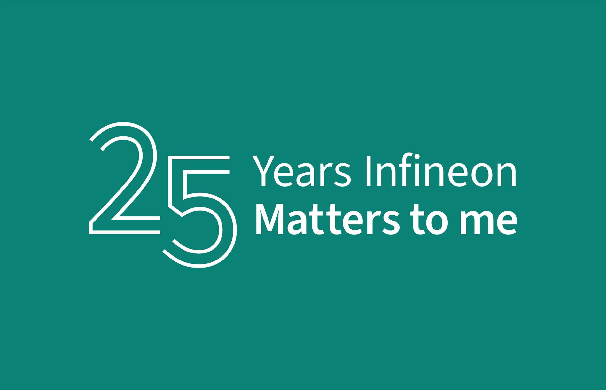 英飞凌25周年“Matters to me”品牌标识