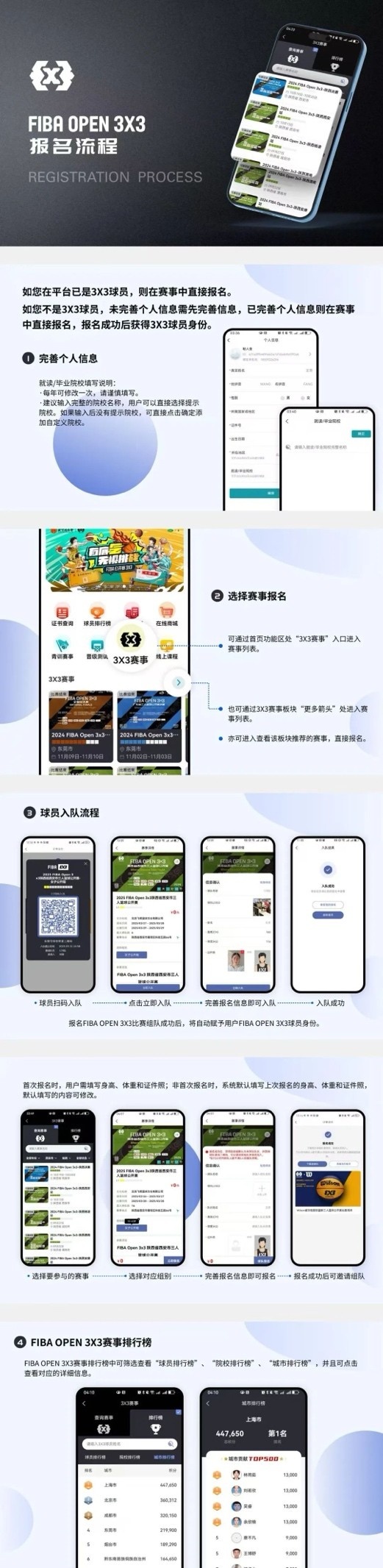 “FIBA篮球”APP升级！报名极速优化&新增积分榜 为荣耀而战！