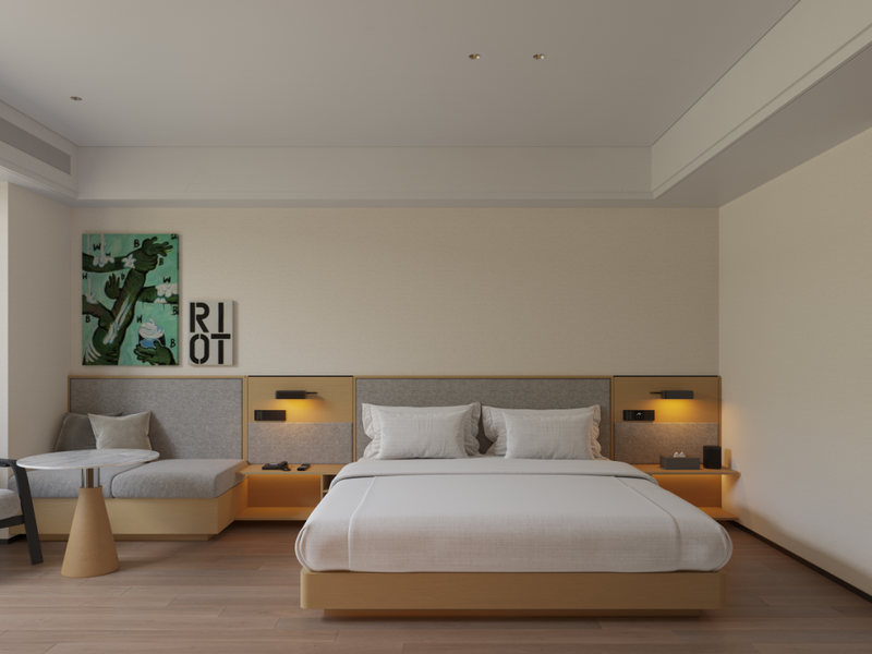 赛博外星人的布局与装修风格与商务酒店类似   图源：门店提供