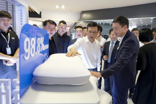 安徽省工业和信息化厅厅长冯克金视察舒福德智能床展位
