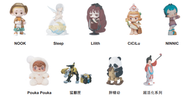 52TOYS部分自有IP