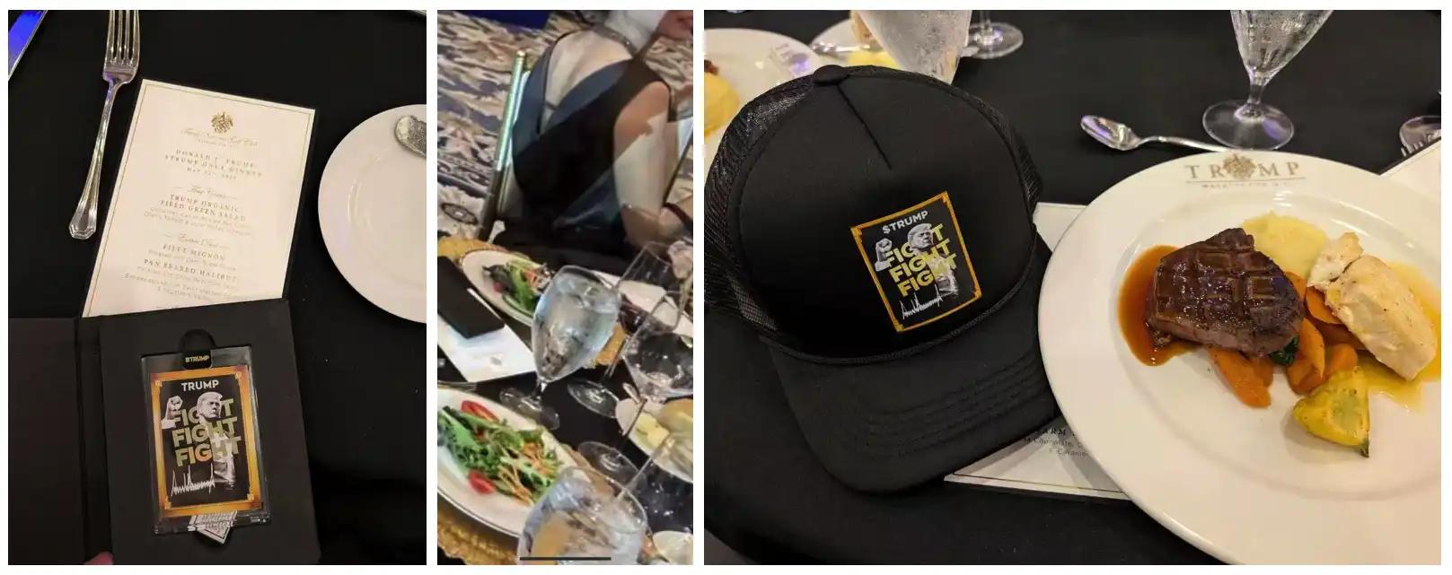 晚宴现场菜品照片，图源来自网络