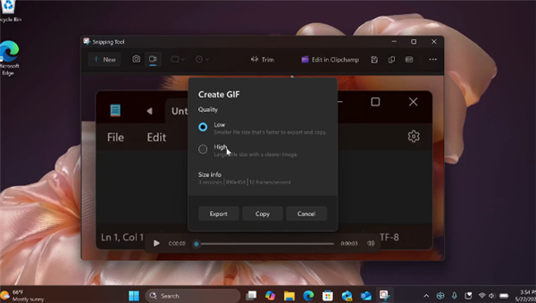㣡 Microsoft Windows 11ĻĻͼ뱣ΪGIFݣһµֱӷ