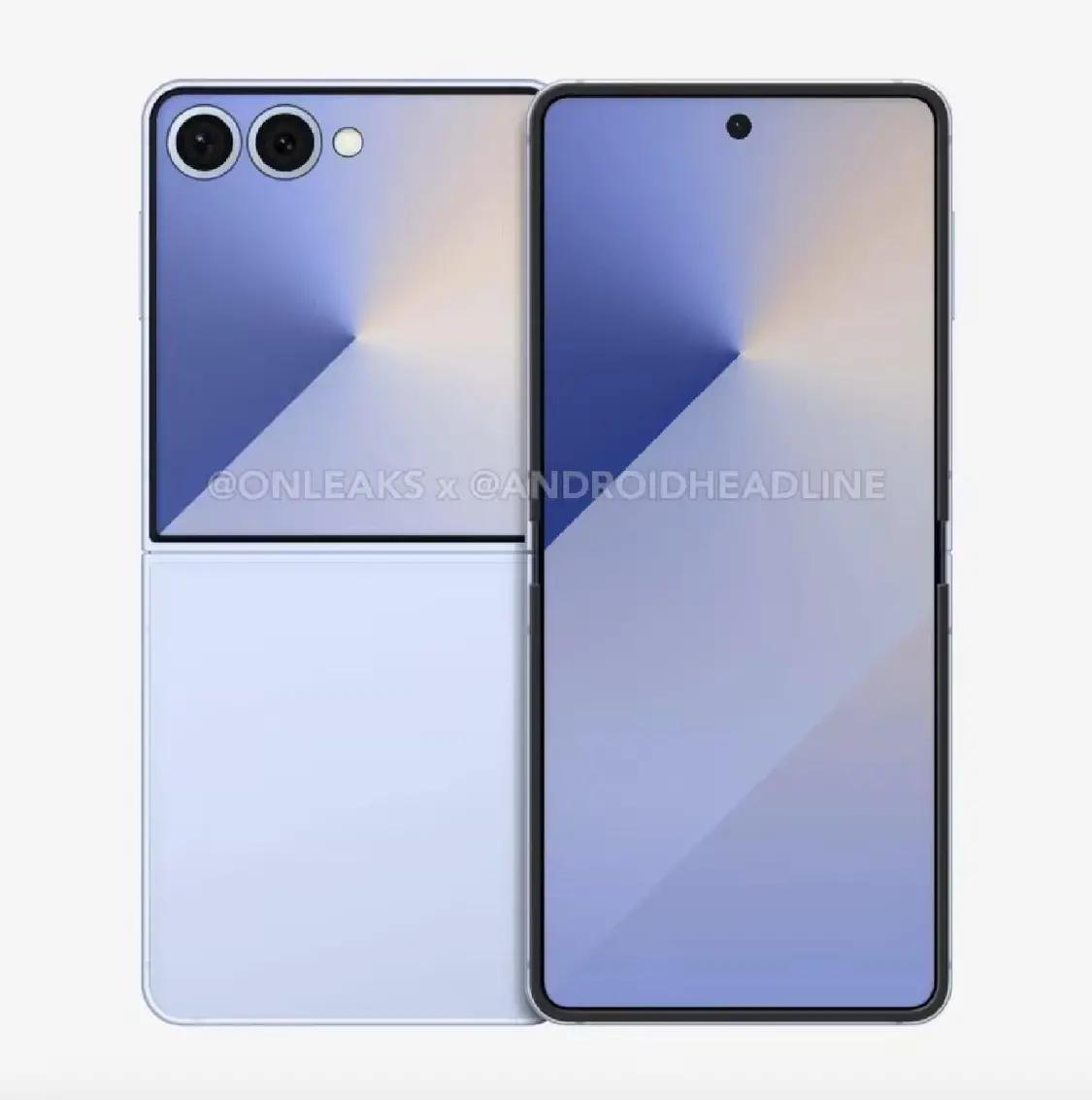 ▲ 外媒此前曝光的三星 Galaxy Flip7 渲染图