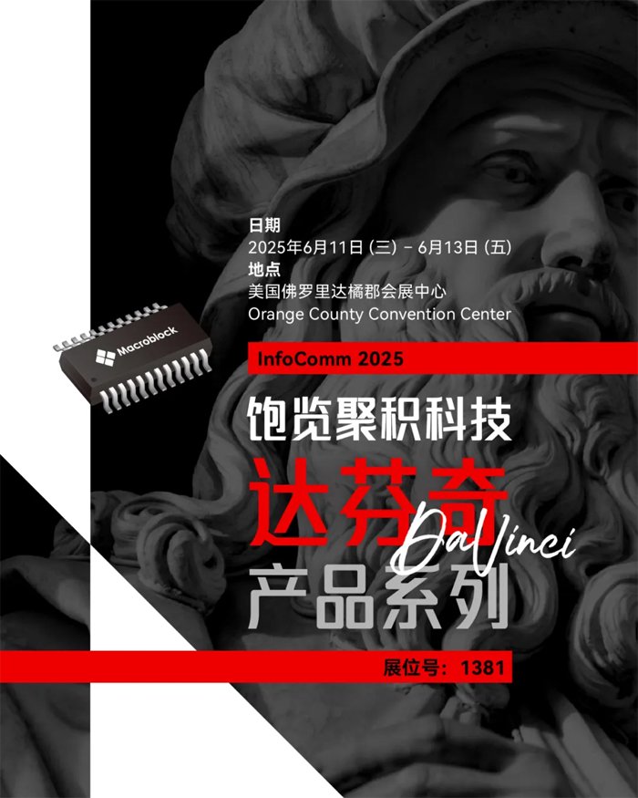 新的DA Vinci产品系列JUJI技术和最新的LED驱动器芯