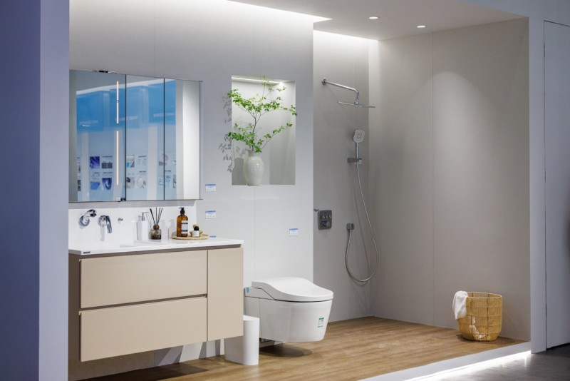 图：2025中国厨卫展松下展台-卫浴空间