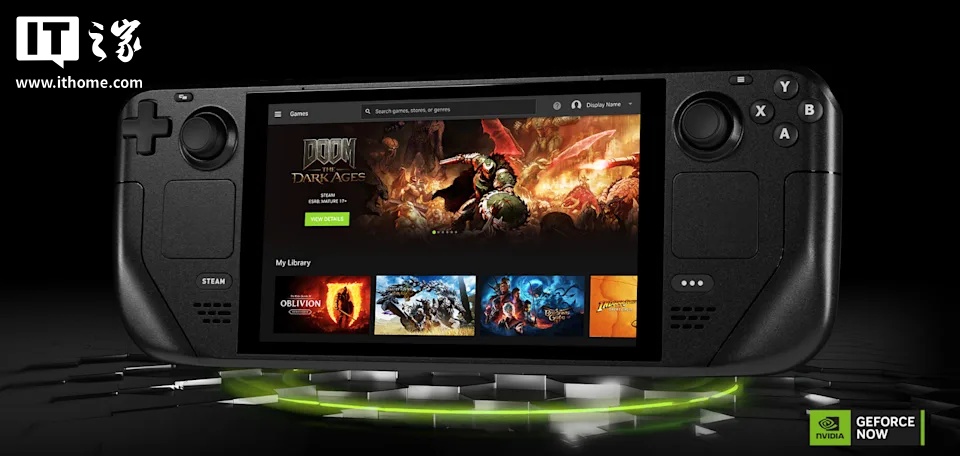 NVIDIA本机GeForce现在登录Steam Deck：用户可以传输超