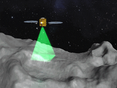 ▲ 天问二号探测器示意动画（航天科技集团五院提供）