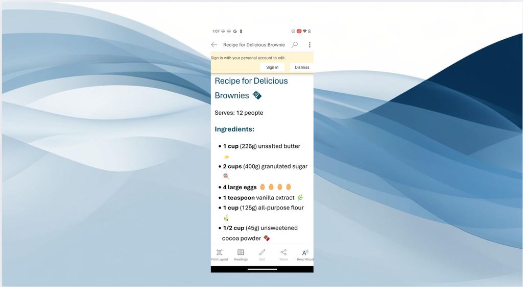 办公室的新特征:不必登录Microsoft帐户,Android的