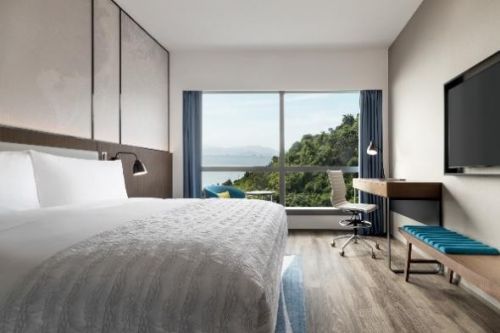 香港数码港艾美酒店海景客房