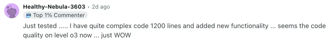 reddit 社区关于 DeepSeek 更新的回复｜图片来源：reddit  