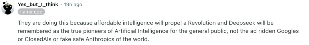 reddit 社区关于 DeepSeek 更新的回复｜图片来源：reddit  