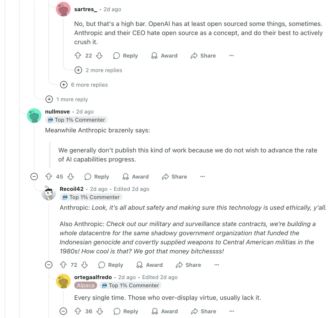 reddit 社区关于 DeepSeek 更新的帖子｜图片来源：reddit  