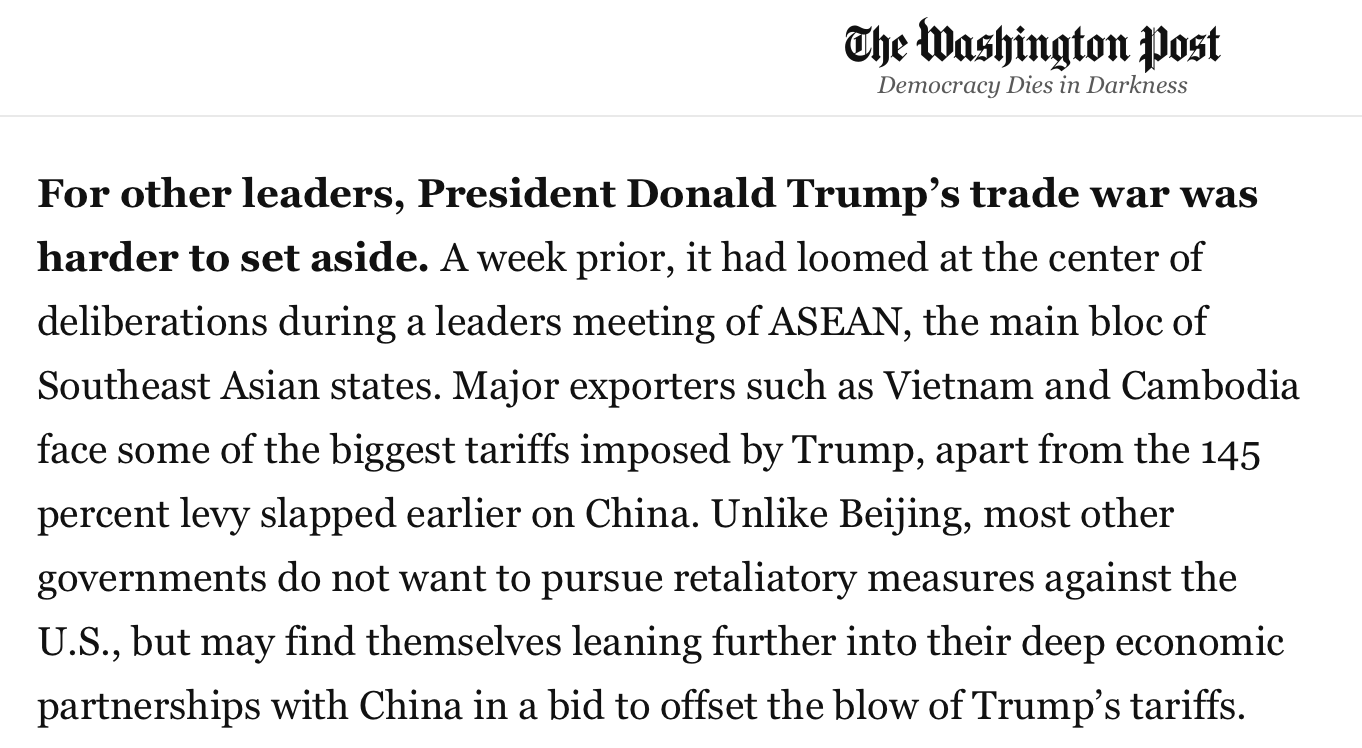 《华盛顿邮报》报道截图