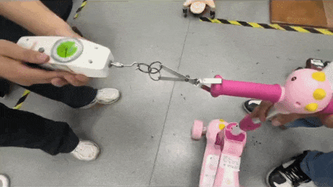 突出部件测试。图片来源：上海市消保委