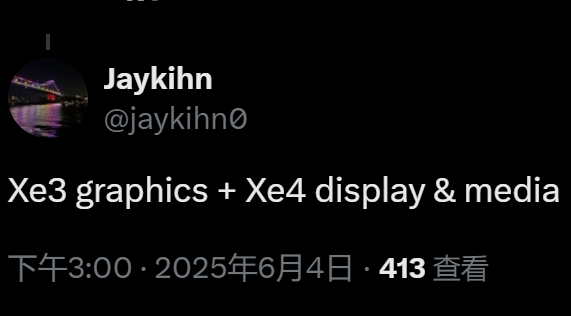 Intel Nova LKEǰIntework Graphics HybridsGeneral Xe3 Graphic Engin
