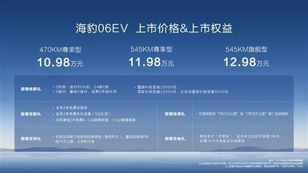 从109,800元来维修小港M03。 Byd Seal 06EV启动：规格
