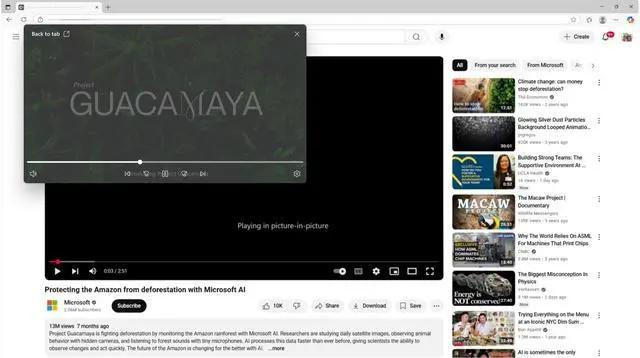 Microsoft浏览器的图像图像函数宣布更新并添加了