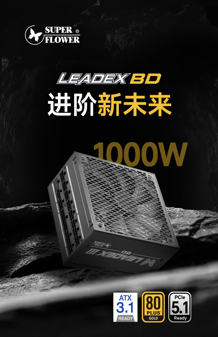 Zhenhua推出了Leadex III Gold BD系列电源：所有台湾系