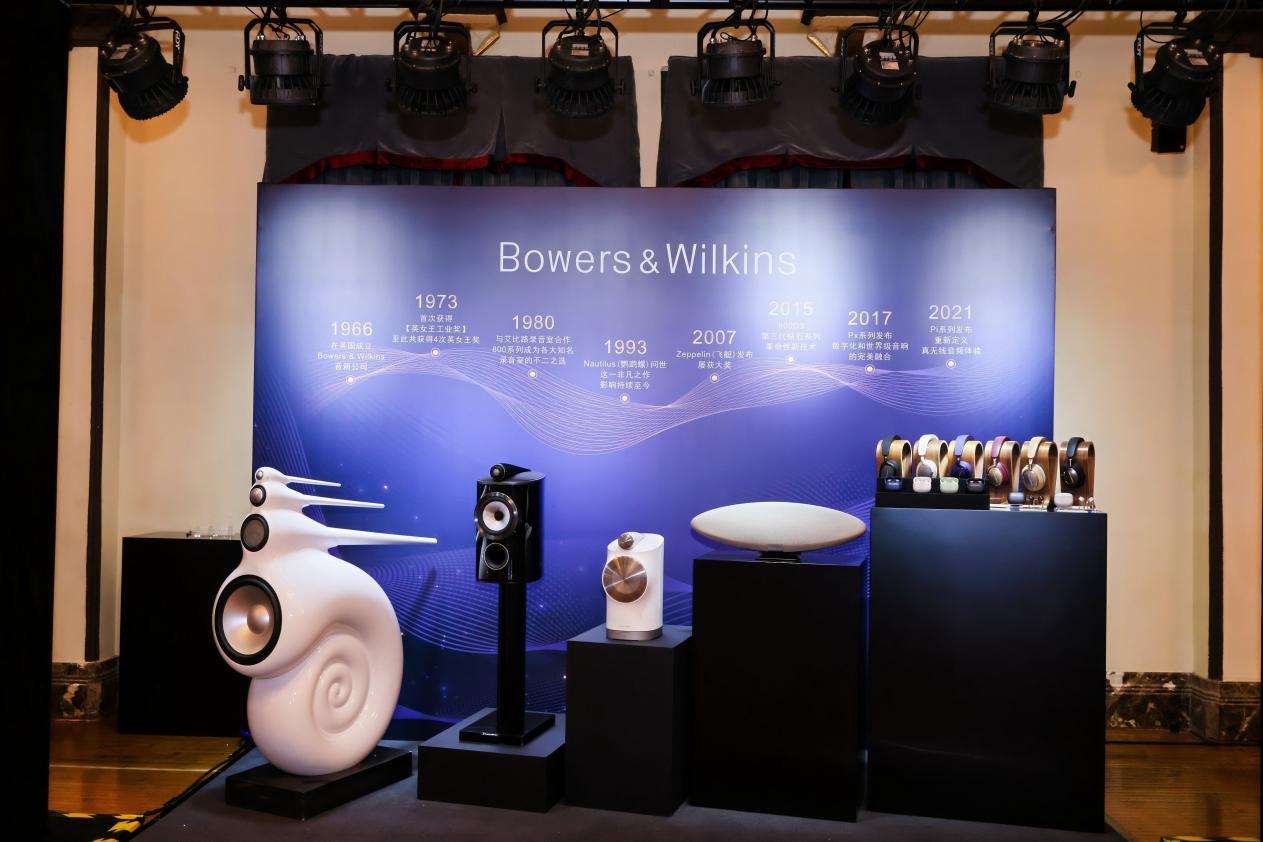 Bowers & Wilkins 标志性产品的时间线,从Nautilus和Zeppelin到Px8和Px7三代无线耳机