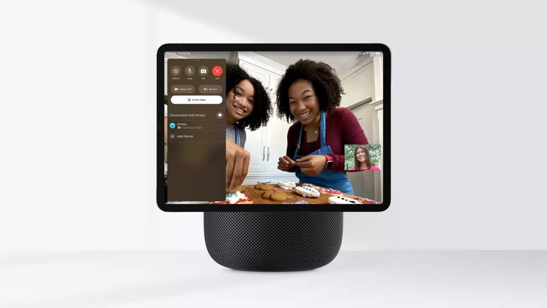 传闻中的「带屏 HomePod」,更有可能在 2026 年发布|图片来源:MacRumors