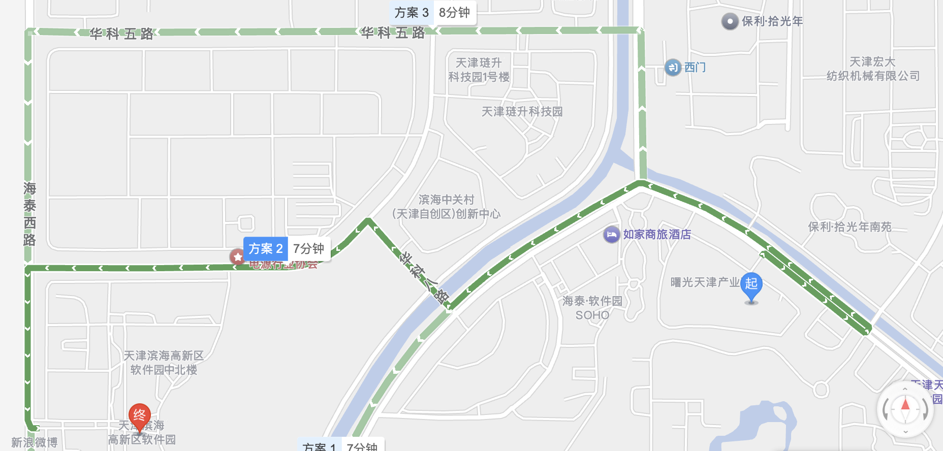 海光信息和中科曙光注册地 图源：高德地图