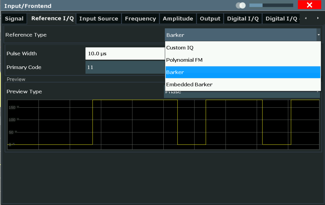 图26 设置barker参考信号