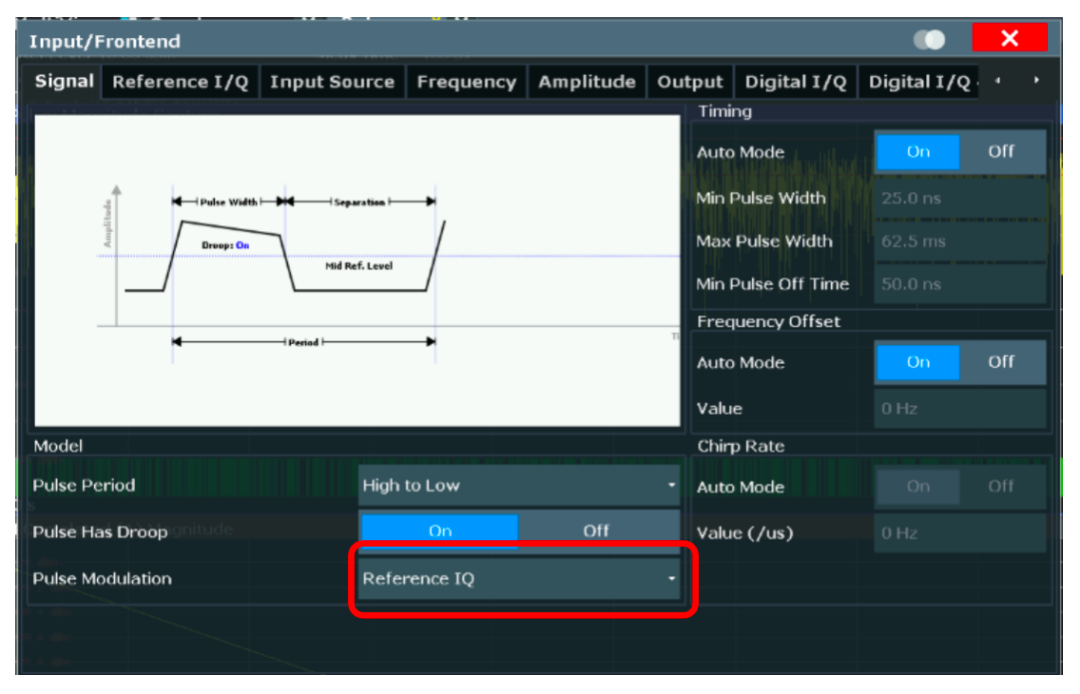图25 K6选件脉冲设置界面