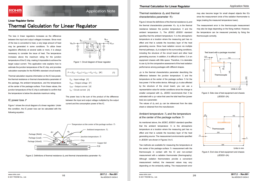 图3. 线性稳压器的热计算
