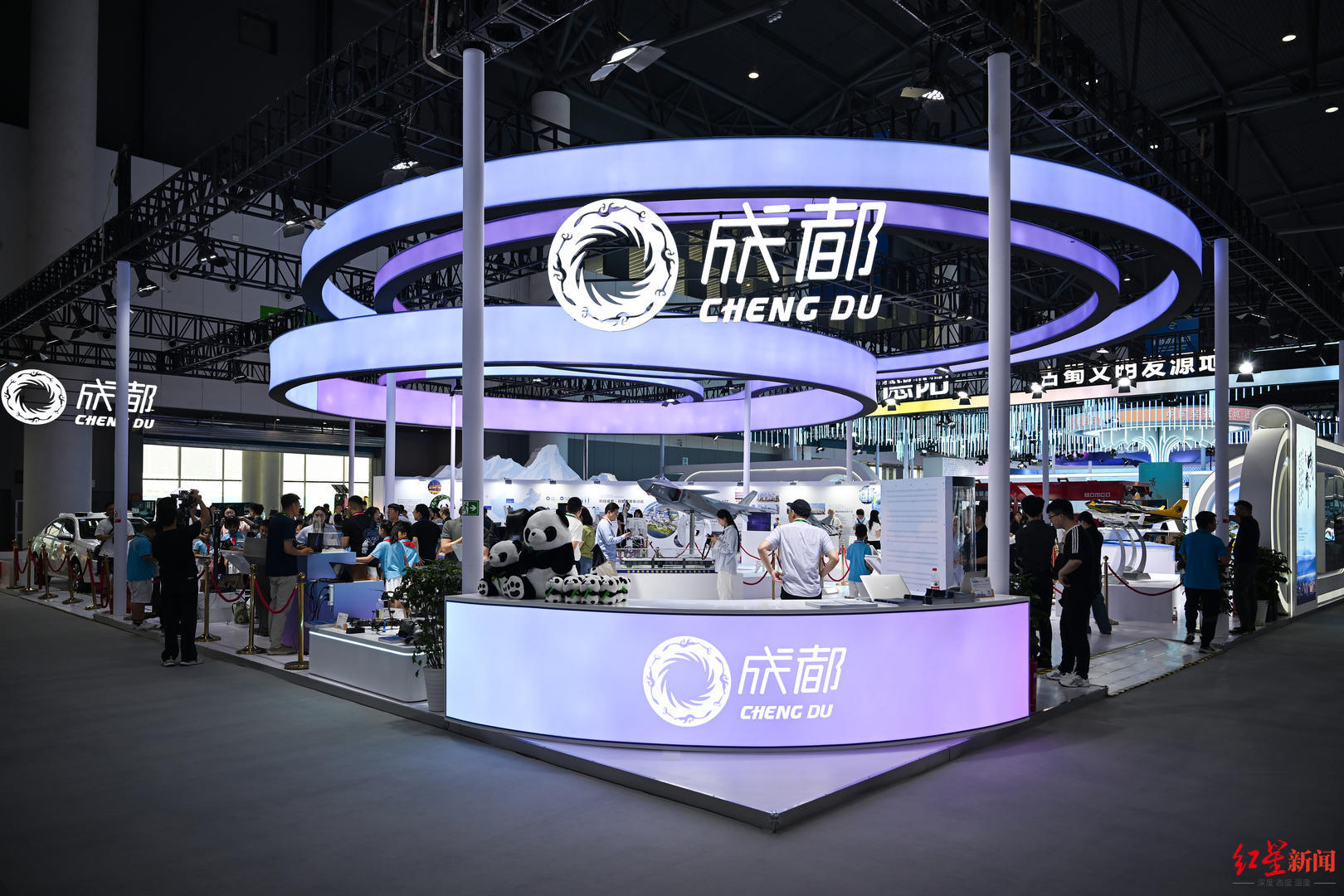 ▲“一带一路”科技创新成果展