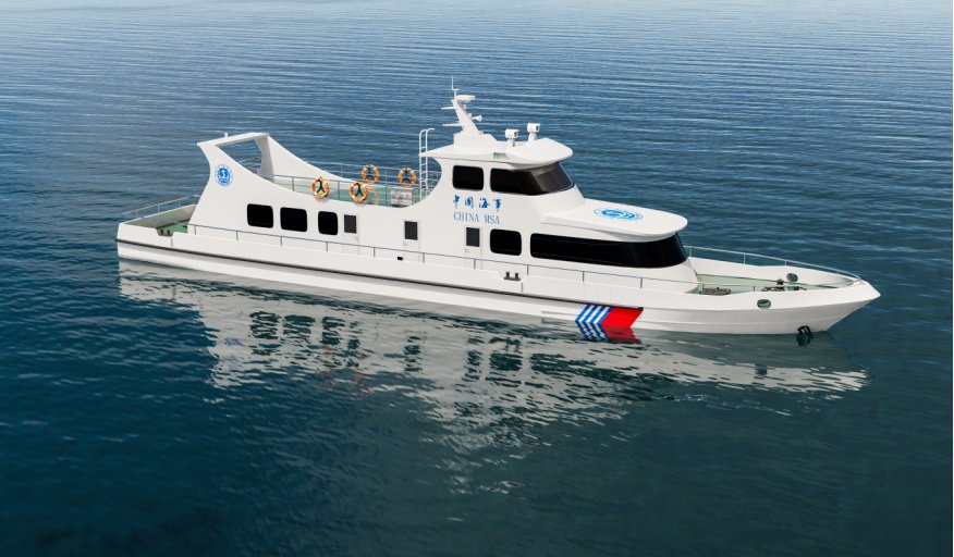 29米级纯电动海巡艇效果图